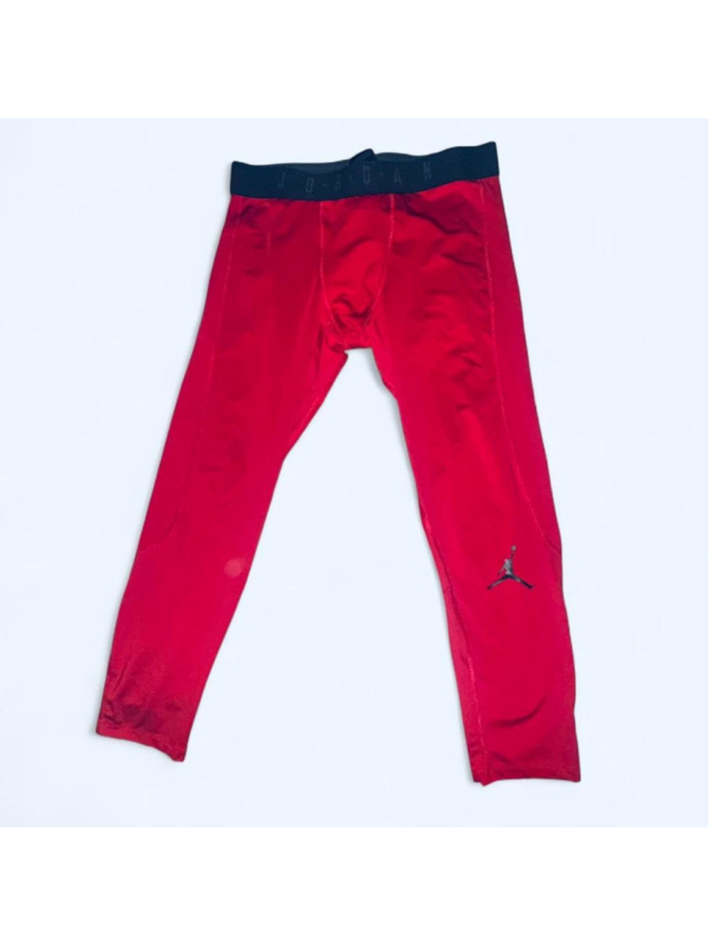 Jordan red & black long john compression underwear size XL very tight-fitted